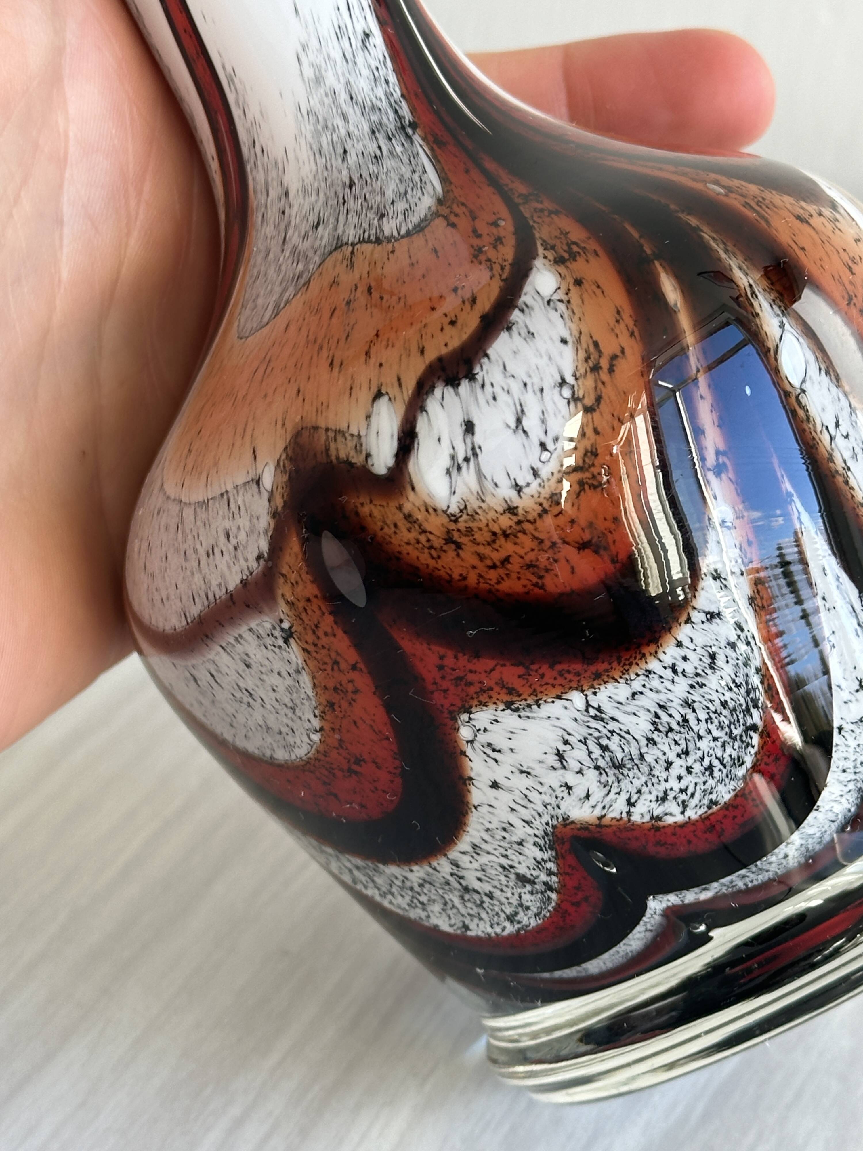 Vintage blown glass soliflore vase