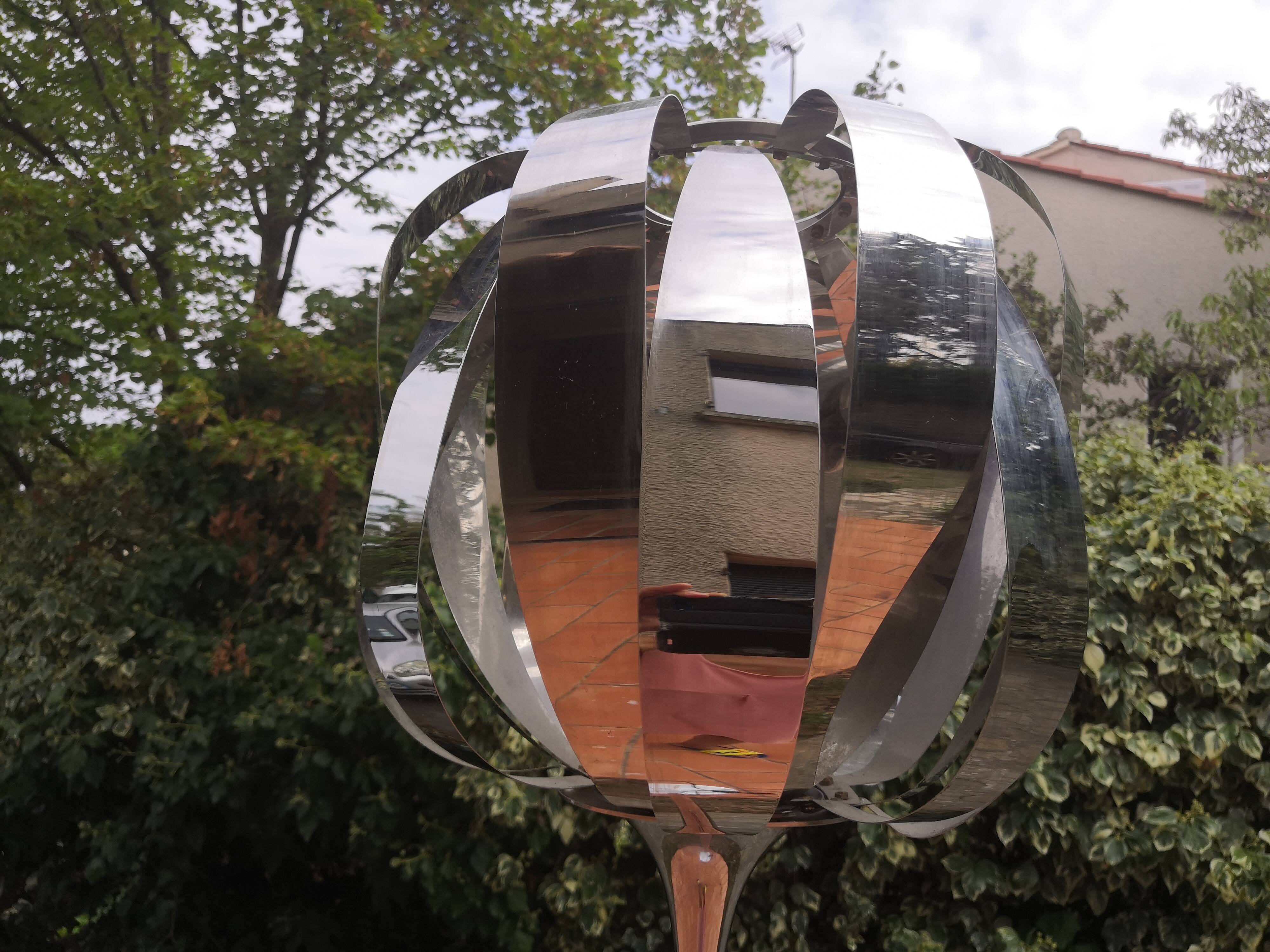 Vintage space age chrome floor lamp 1970