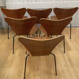 6 chaises Jacobsen Arne