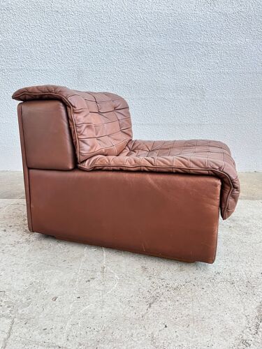 Canapé De Sede DS11 en cuir marron