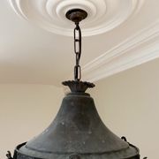 Antique Belgium Beaded Acorn Chandelier