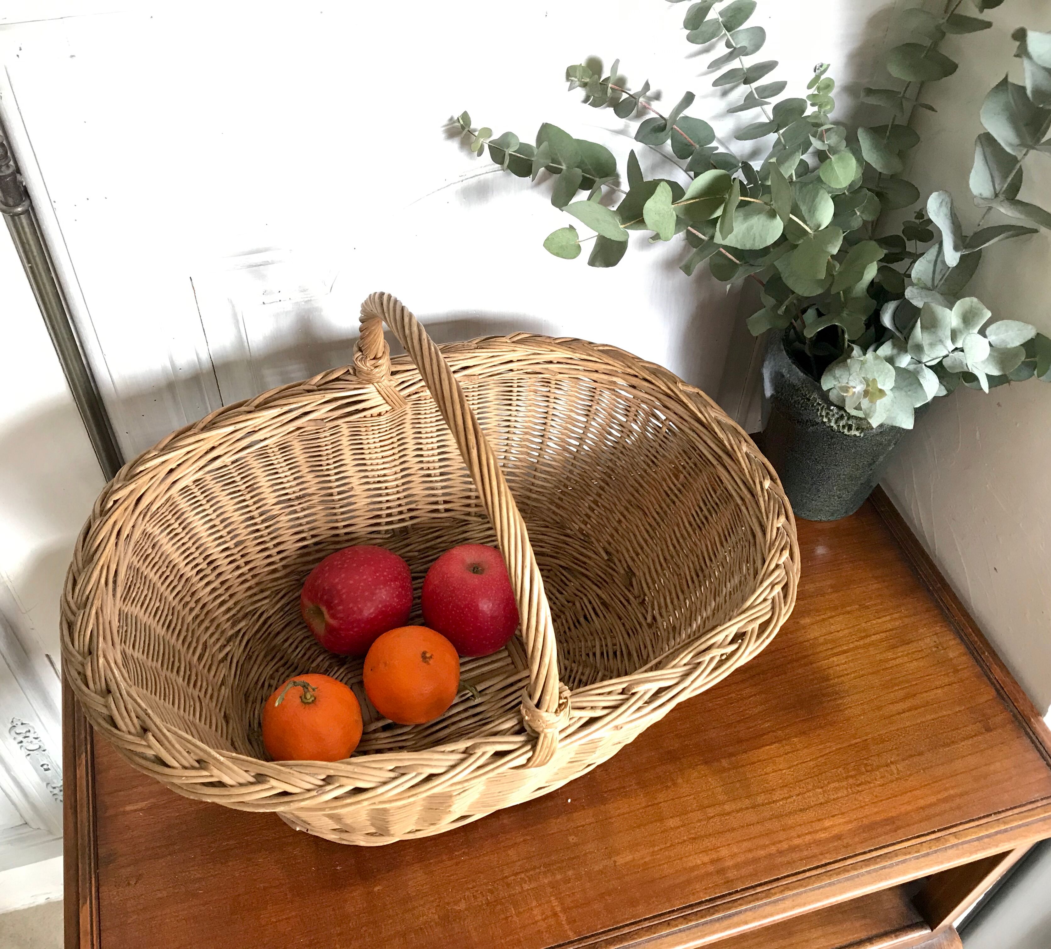 Vintage wicker basket