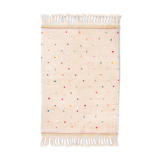 Tapis berbere Béni Ouarain avec points de couleur 173 x 102 cm