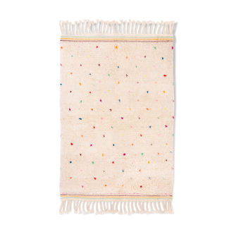 Berber carpet with dots of colour 173 x 102 cm