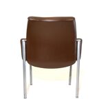 Röder Söhne Set of 3 leather office/dining room chairs by Miller Borgsen