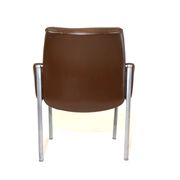 Röder Söhne Set of 3 leather office/dining room chairs by Miller Borgsen