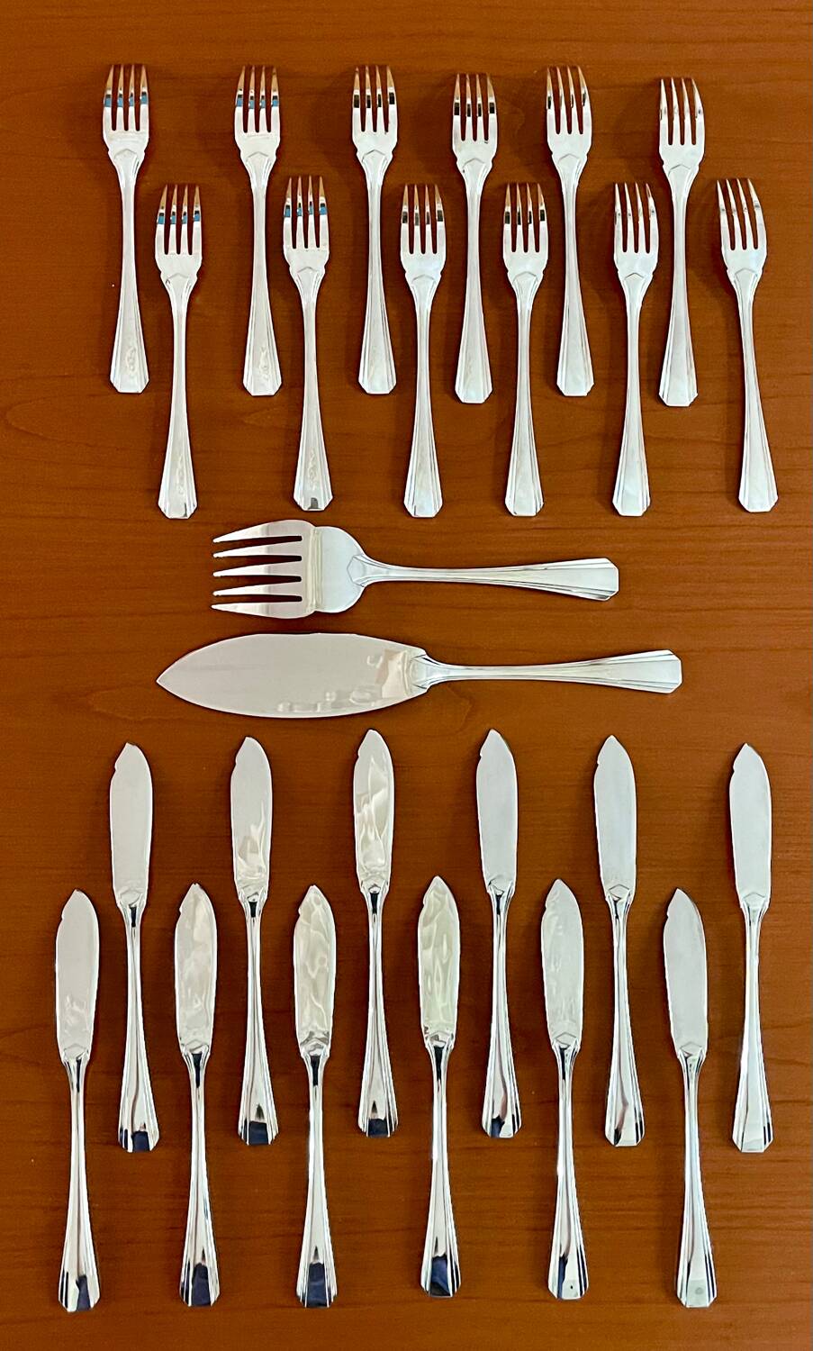 Christofle boréal fish service 26 pieces