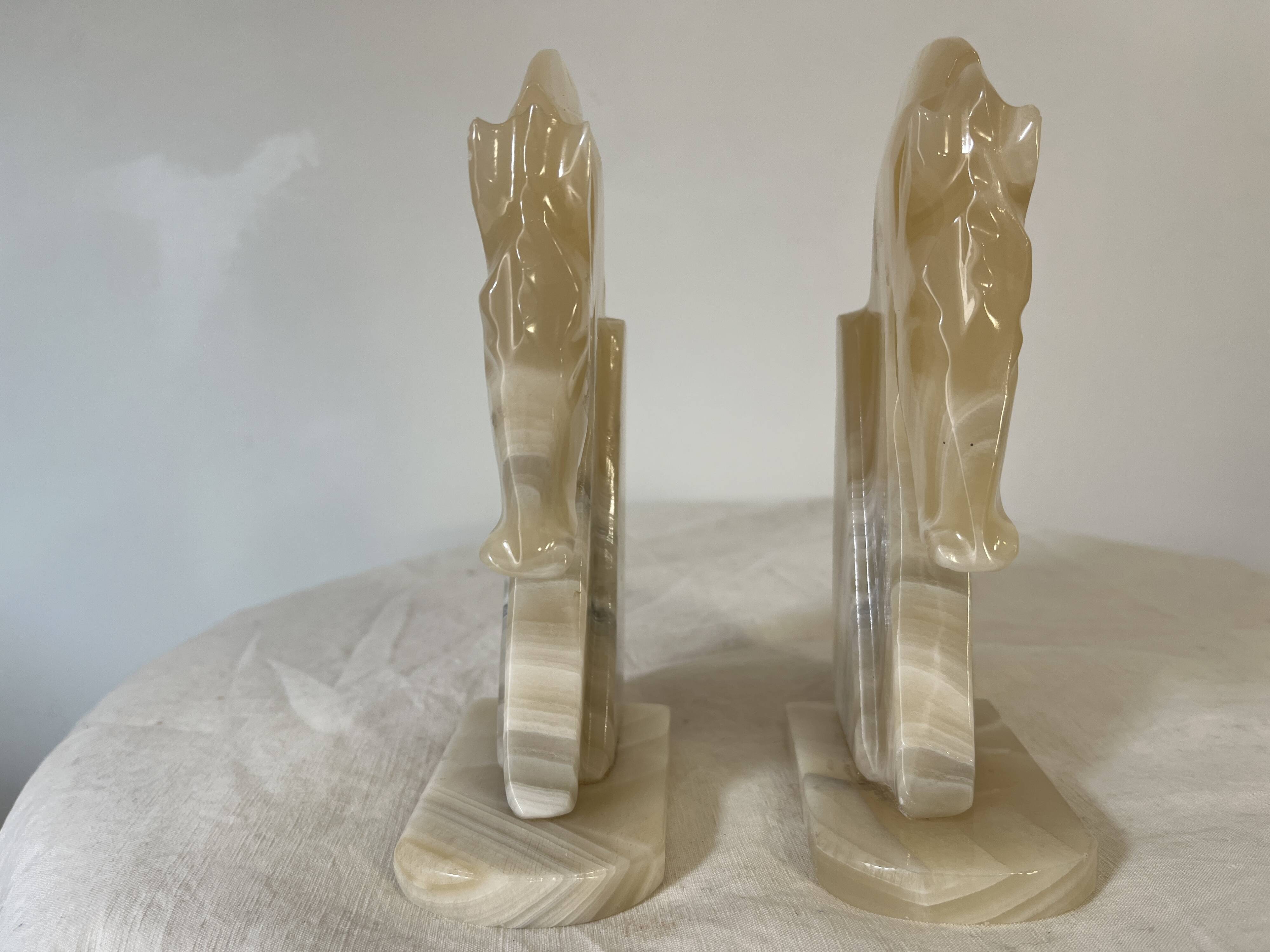 paire de serres livres tête de cheval 1970