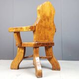 Vintage brutalist armchair, 1960s