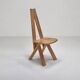 Model S45 Chlacc wood chair by Pierre Chapo, 1979