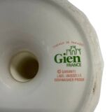 Candle holder in Gien, birds of paradise decor