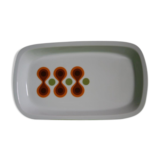 Long rectangular dish with geometric patterns 1970