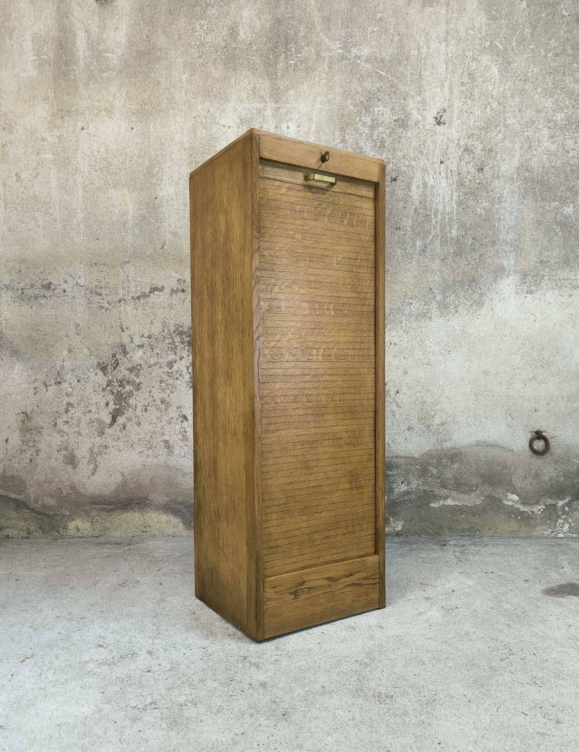 Vintage wooden curtain cabinet