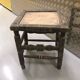 Table and 3 small African chairs set