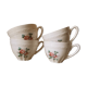 Set of 4 earthenware chocolate cups