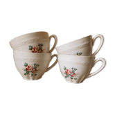 Set de 4 tasses à chocolat en faïence