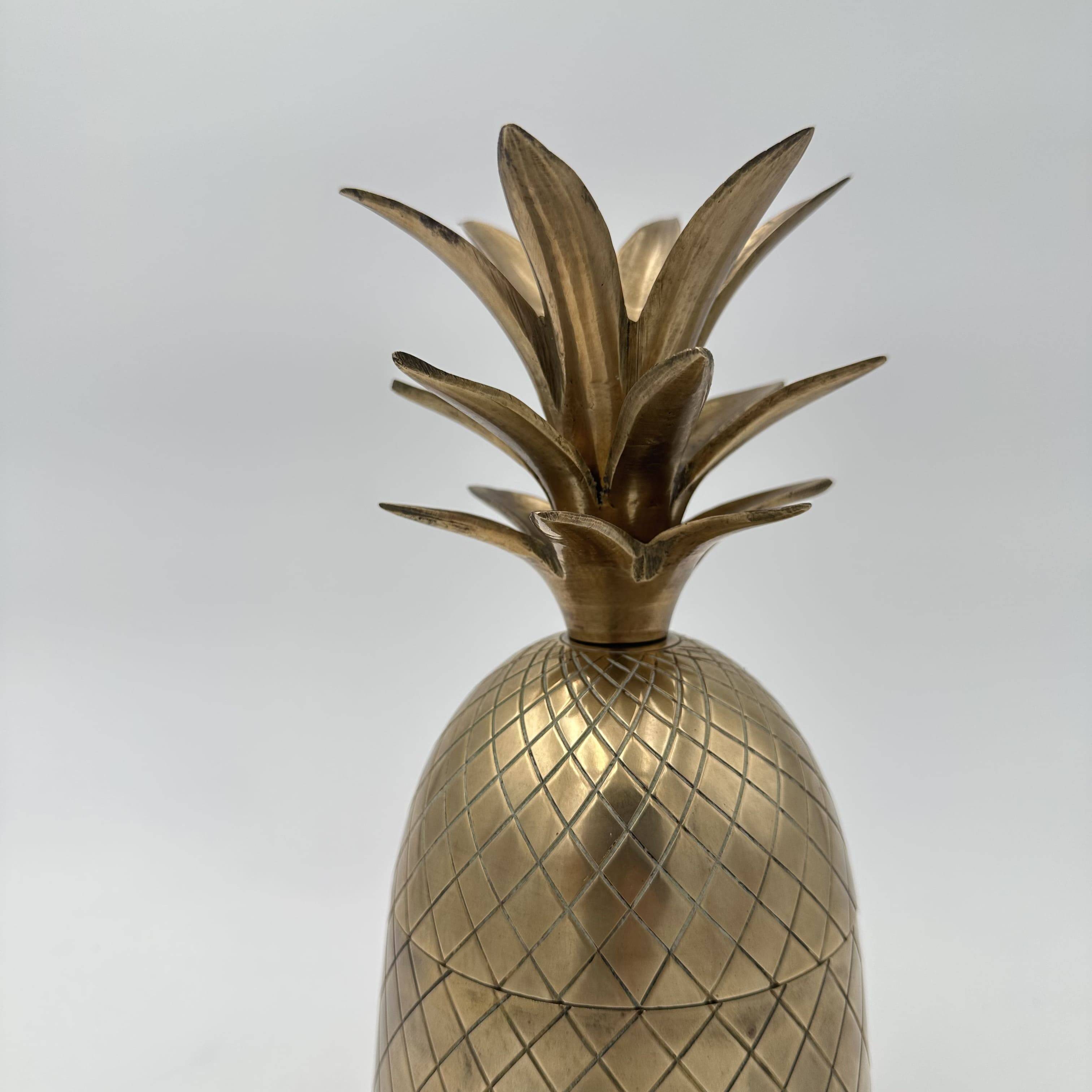 Pair of "Pineapple" Ice Buckets in Brass, in the Style of Mauro Manetti, A