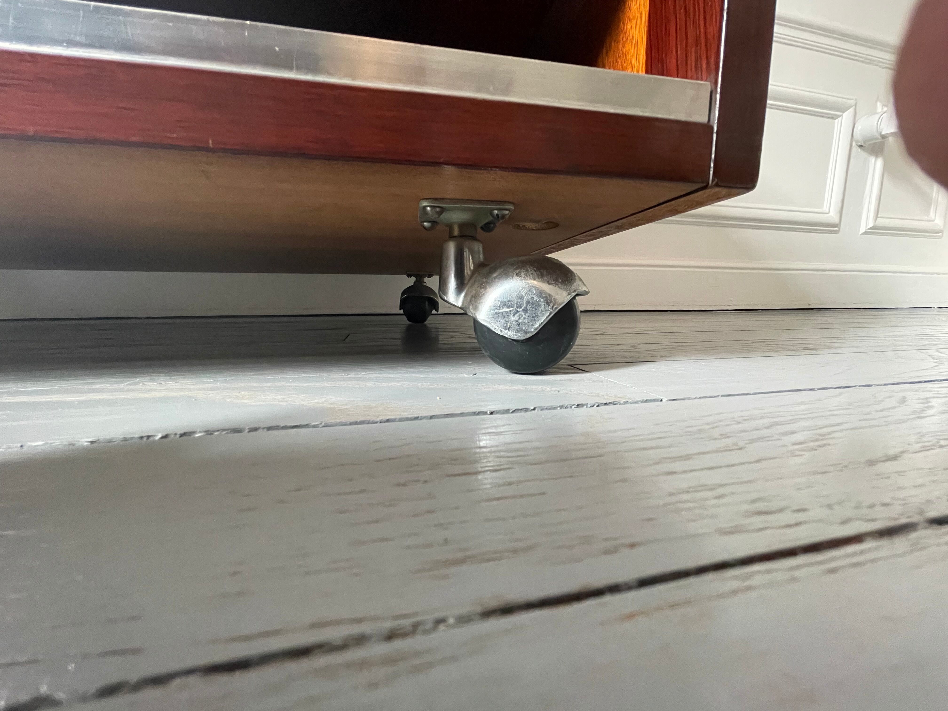 Georges Nelson storage unit on wheels by Mobilier International