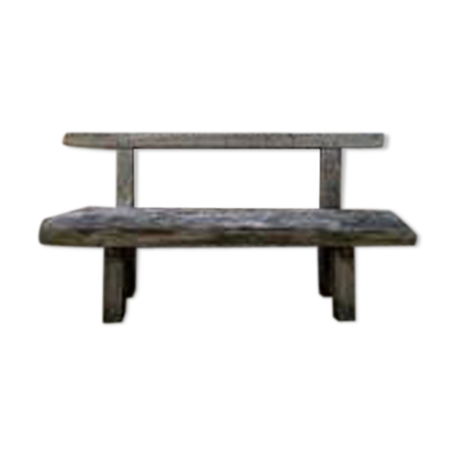 French primitive oak bench 1950