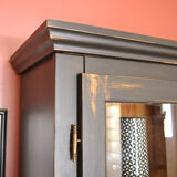 Patinated black cupboard