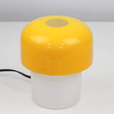 Rare Yellow Mushroom Table Lamp by Luigi Massoni for Guzzini, 1970s