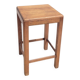 Tabouret ancien en bois foncé patiné