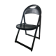 Black folding chair