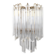 Brass and Murano wall light by Venini by Novaresi