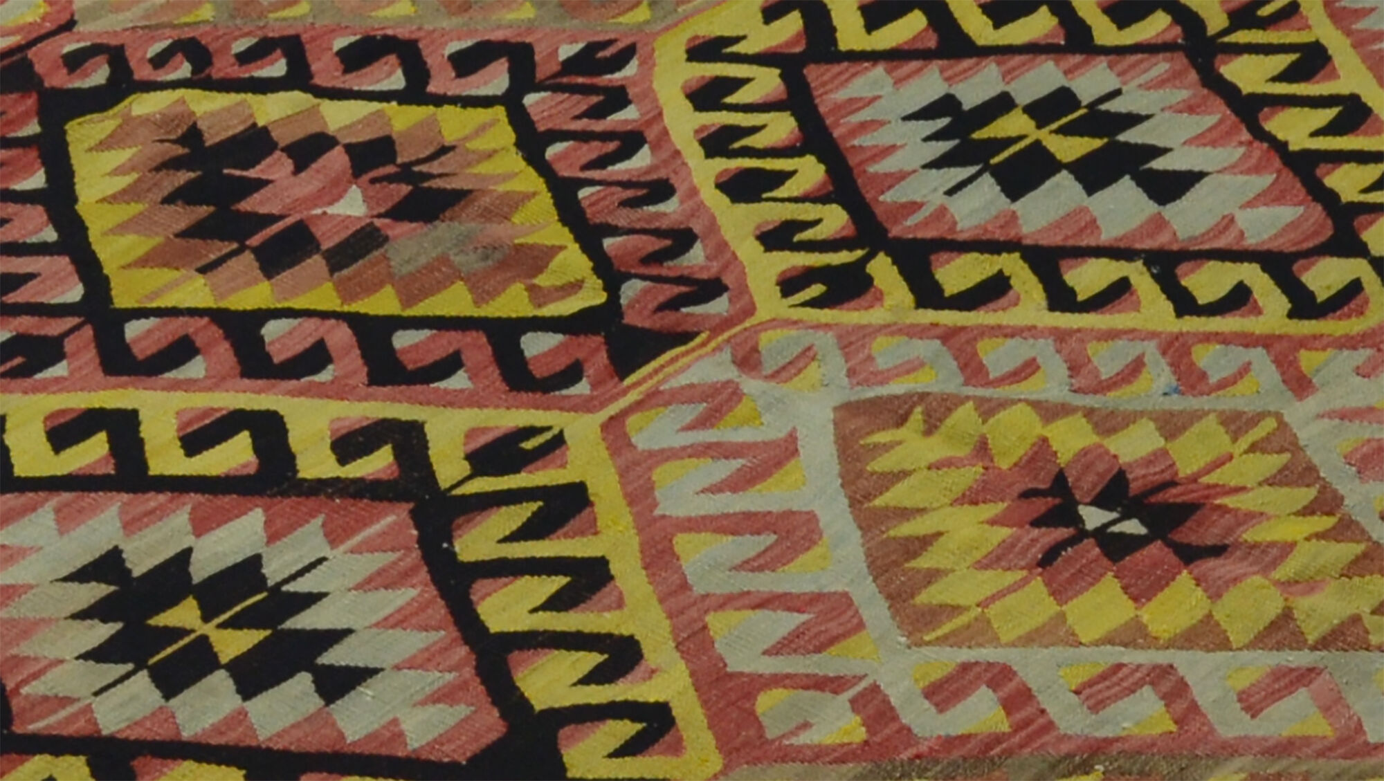 Area kilim rug ,vintage wool turkish handknotted kilim, 290 cmx 155 cm rug