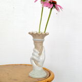 Opaline hand vase