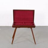 Vintage rosewood cutlery console