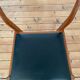 Pair of Scandinavian chairs in teak and skaï, 1965