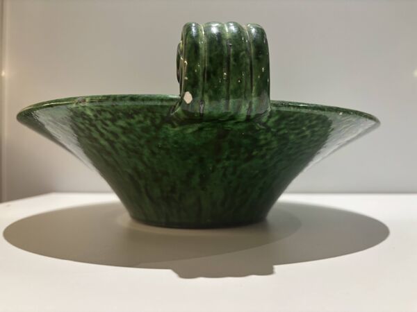 Coupe Foucard-Jourdan Vallauris en céramique verte, 1960