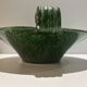 Large vintage Foucard-Jourdan Vallauris green ceramic bowl; 1960s