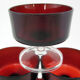6 ruby red champagne glasses - Cavalier Luminarc France - vintage 70s