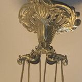 Lustre monte et baisse bronze ancien