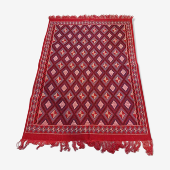 Red mergoum carpets woven by hand 172x240cm