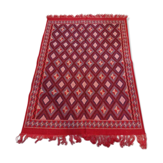 Red mergoum carpets woven by hand 172x240cm