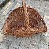 Wicker wood basket