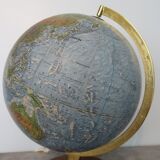 Globe terrestre années 50/60 pied en bois