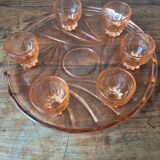 Pink alcohol service, 1960s