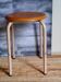 Tabouret d'atelier pieds en tubes métal industriels