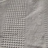 Bedspread in woven white cotton, double bed