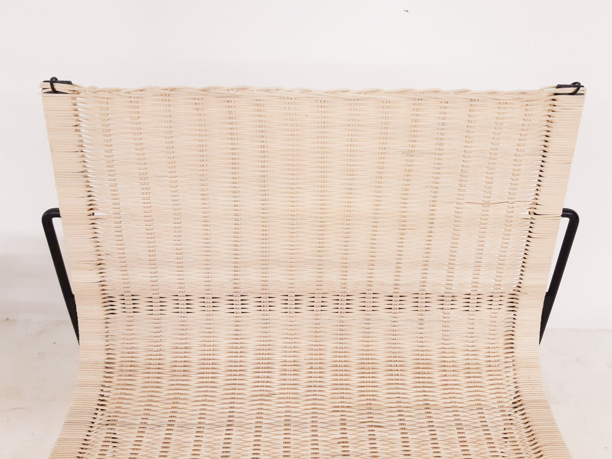 Chauffeuses en rotin de Gregorio Vicente Cortes et Luis Onsurbe pour Metz and Co, design néerlandais 1961