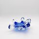 Cup Josef Hospodka Chribska Cristal Bleu Cobalt White Trim 24cm
