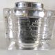 Briquet en verre décor incrusté design années 70