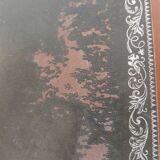 Wooden desk, leather top, extensions