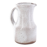 White stoneware pitcher by Jeanne and Norbert Pierlot