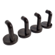 Set of 4 vintage 70s wall hooks, 10 cm