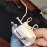 Lampe ancienne vintage métal chromé et bronze doré